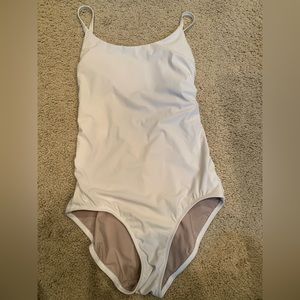 Size 4 Lululemon Salt Laced One piece White.